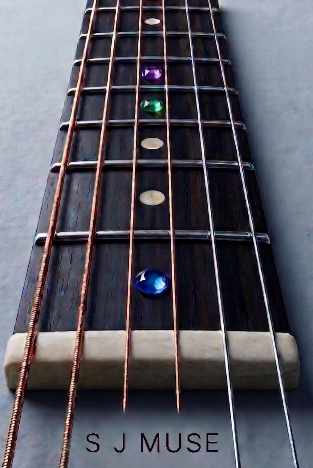 The 5-7-12 Method Stylized guitar fretboard